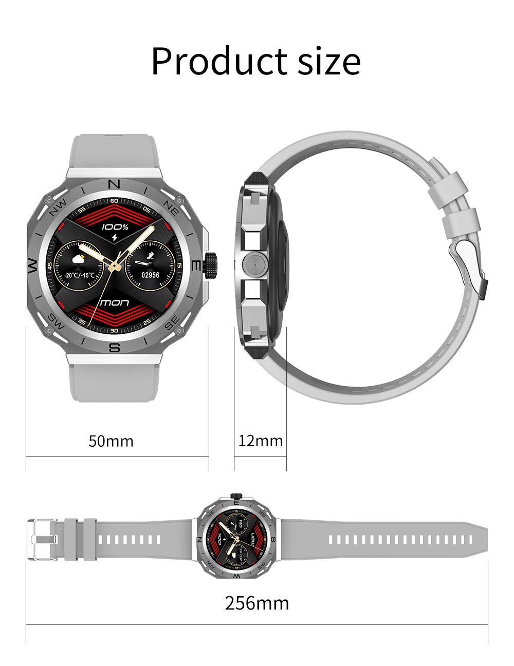 Men Smartwatch Rotary Button ECG Bluetooth