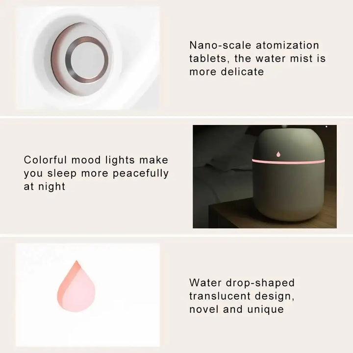 Portable Water Drop Air Humidifier USB Desktop Indoor Ho Humidifier